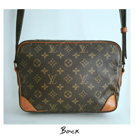 Authentic LOUIS VUITTON LV Nile Monogram Crossbody Shoulder Vintage Camera Bag - Picture 6 of 16